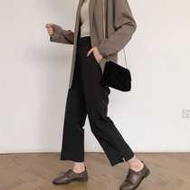 Fat Sister Spring Autumn New 2022 Large-size Dress Suitable for Hip Thigh Coarse loose Thin Broadlegged Female Pants Tide