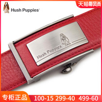 Counter Leisure walk leather belt Mens Year of life red belt Mens automatic buckle Red Year of the Ox gift belongs to the cow