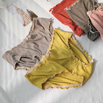 Teenage Girl Triangle Pants Big Code Modale Day Ensemble Butterfly Knot Mid Waist Antibacterial Breathable Gats Up 200 Catty Pants