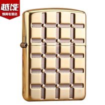 zippo lighter original date version of the new pure copper armor bifacial plaid silver plated men limited ZP