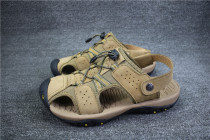 Summer first layer of cowhide beach sandals Slip-proof rubber shoes welfare leather sports outdoor travel slippers