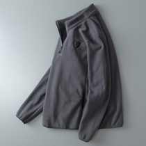 2020 Autumn and Winter new solid color business leisure clothes men stand collar casual outdoor light coat top