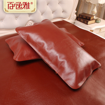 Head-layer cow leather pillowcase Oringen cow leather XI assorted cool high-end natural dermis whole sheet pillowed pillow headgear