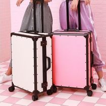 Luggage fairy net red ins tide trolley case Small 20-inch vintage password suitcase high-value suitcase