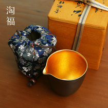 Taiwan Yingge burned 24k Golden Gongdo Cup Ceramic Tea Cups