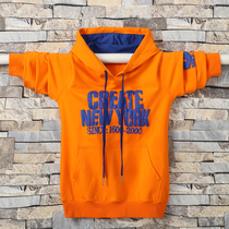 Boys cotton sweater 2020 autumn new trendy Western style to increase the loose Korean version of the big boy childrens hoodie