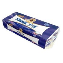 Multi-Province shuJie 3 floors pure white embossed paper toilet paper rolls paper 10 volumes of blue packaging 2216