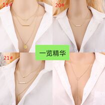 NightclubCollarbone necklace European and American ornaments