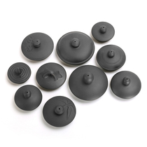 Dome pot lid Teapot lid with lid Ceramic cup lid Tea Ceremony Zhu Mud Red Pottery Round black Brown Kung Fu tea accessories