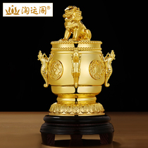 Yi Mingju 2021 Year of the Ox Golden Lion four gods array ornament Bronze lion Li Juming Feng Shui mascot Pixiu gift