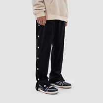BONELESS All-in-one basic velvet pants Trendy brand loose casual breasted trousers mens high street