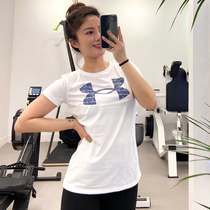 Andrema UA Tech womens summer thin running fitness yoga training breathable quick dry loose deodorant short sleeve t-shirt
