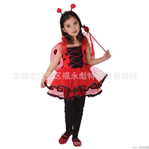 ospl costume toddler ladybug performance suit insect suit flower girl dress child