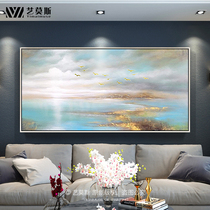 Hand Painted Oil Painting Modern Abstract Scenery Living Room Decoration Painting Sofa Background Wall Hanging Painting American Light Extravaganza