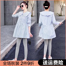 Pregnant women dress pregnant women autumn suit Fashion Net red suit Spring and Autumn New skirt Autumn Spring and Autumn Tide