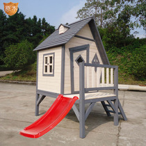 Wooden childrens wooden house game room Childrens game fence Childrens outdoor tent Tree house Family cabin