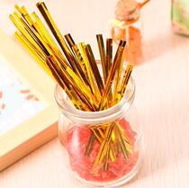 Universal tie strip golden rope tea inner bag transparent bag transparent solid color bag gold wire rope iron strip