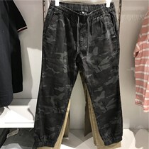 Benni Road 2020 spring and summer new pants mens casual Joker simple elastic youth tie pants 88012037