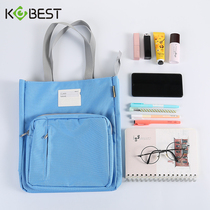 Childrens tutoring bag Art bag Middle school students tote bag carrying book bag Canvas learning bag Waterproof tutoring bag