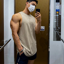 2022ins new fitness vest mens basketball training running 100 hitch minimalist cotton sports sleeveless T-shirt campers