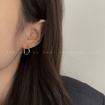 Korean temperament niche geometric U-shaped irregular ear buckle female exquisite simple design high-grade earrings summer ear ornaments
