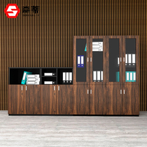Shanghai simple board office furniture file cabinet Office bookcase Modern file cabinet Employee information cabinet