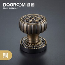 Dow Lud Copper Stealth Gate Invisible Door La Hand Ou-style bedroom dark door lock background wall invisible door lock single-sided lock