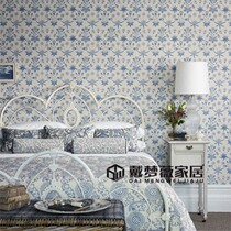 Original imported Nordic modern minimalist Wallpaper flower bedroom living room background Villa model room hardcover room wallpaper
