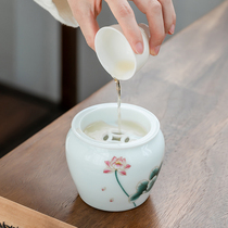 Household tea washing filter Tea residue bucket Water Meng cup washing Kung Fu tea accessories Tea bowl