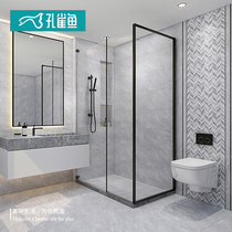 Kitchen tile soft light cement brick toilet wall tile bathroom non-slip gray antique floor tile 300x600