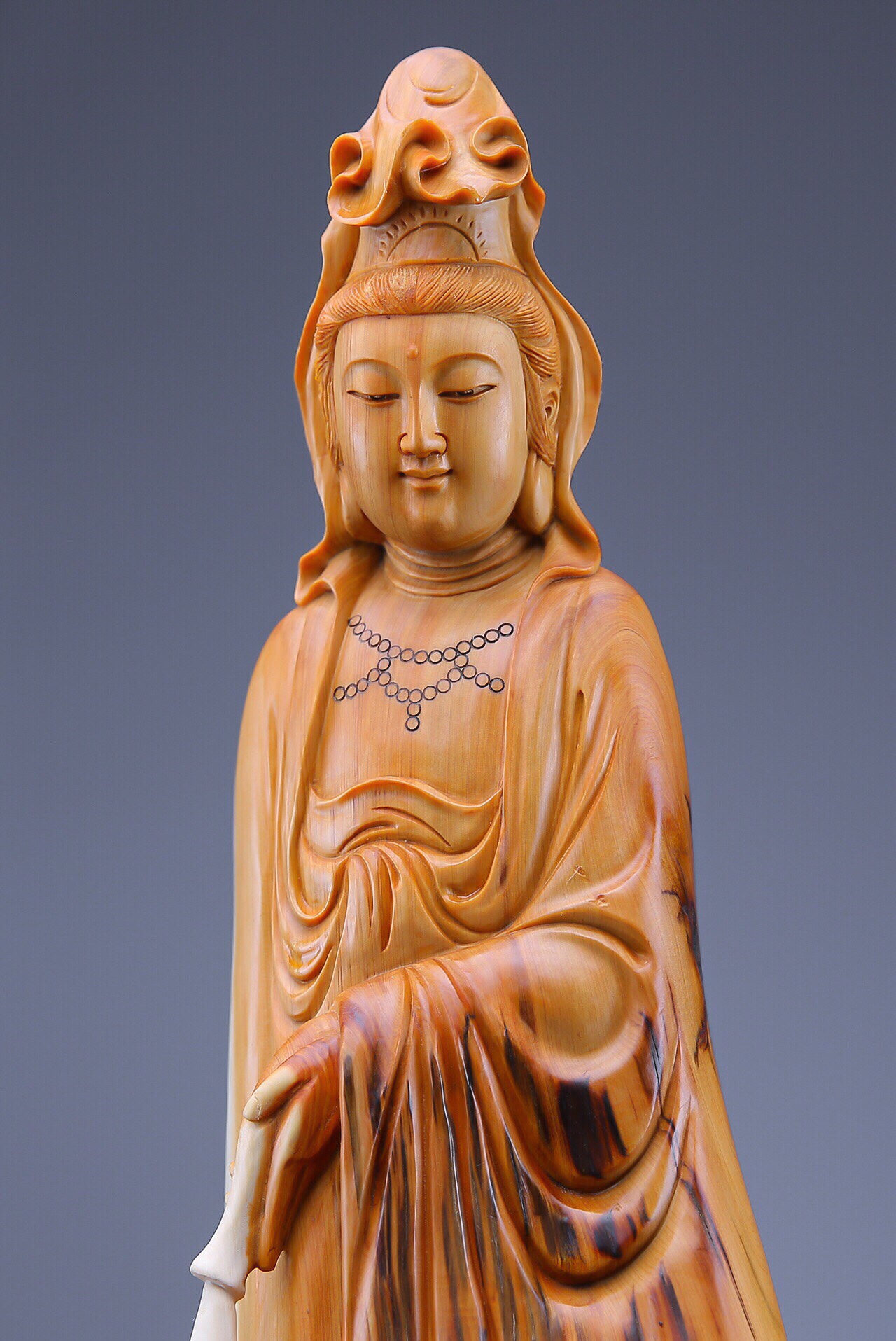 Cliff Berwood Sculpture Pendulum of Guanyin Buddha statue Bodhisattva Guanyin sculptures Cliff Bergen Sculpture Pendulum