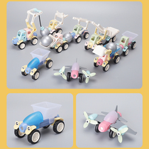 Childrens toys Educational multi-function magnetic assembly magnetic iron car combination building block toy 2-3 years old boy