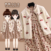 Bei Bei Ding original girl dress autumn 2021 children Foreign style princess dress spring and autumn dress Net Red childrens clothing