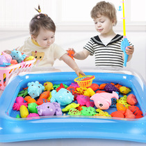 The generation of super value magnetic fishing toys playing water turtle stall commodity fun set puzzle baby indoor 3