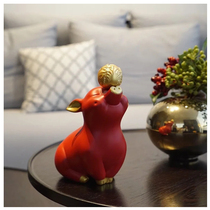 Luan Jiaqi Pig Gong Cai limited modern creative cute cartoon living room bedroom sculpture ornaments holiday gifts