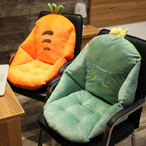 Cushion cushion integrated chair cushion office sedentary backrest chair cushion butt cushion thick cute ins girl
