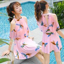  Swimsuit special price Swimming pool slightly fat cup Korean fat swimsuit female student woman girl conservative sweet and cute