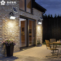 Solar Floodlight Outdoor Waterproof Led Ultra Bright Garden Villa Balcony Home Outdoor Patio External Wall Wall Lamp