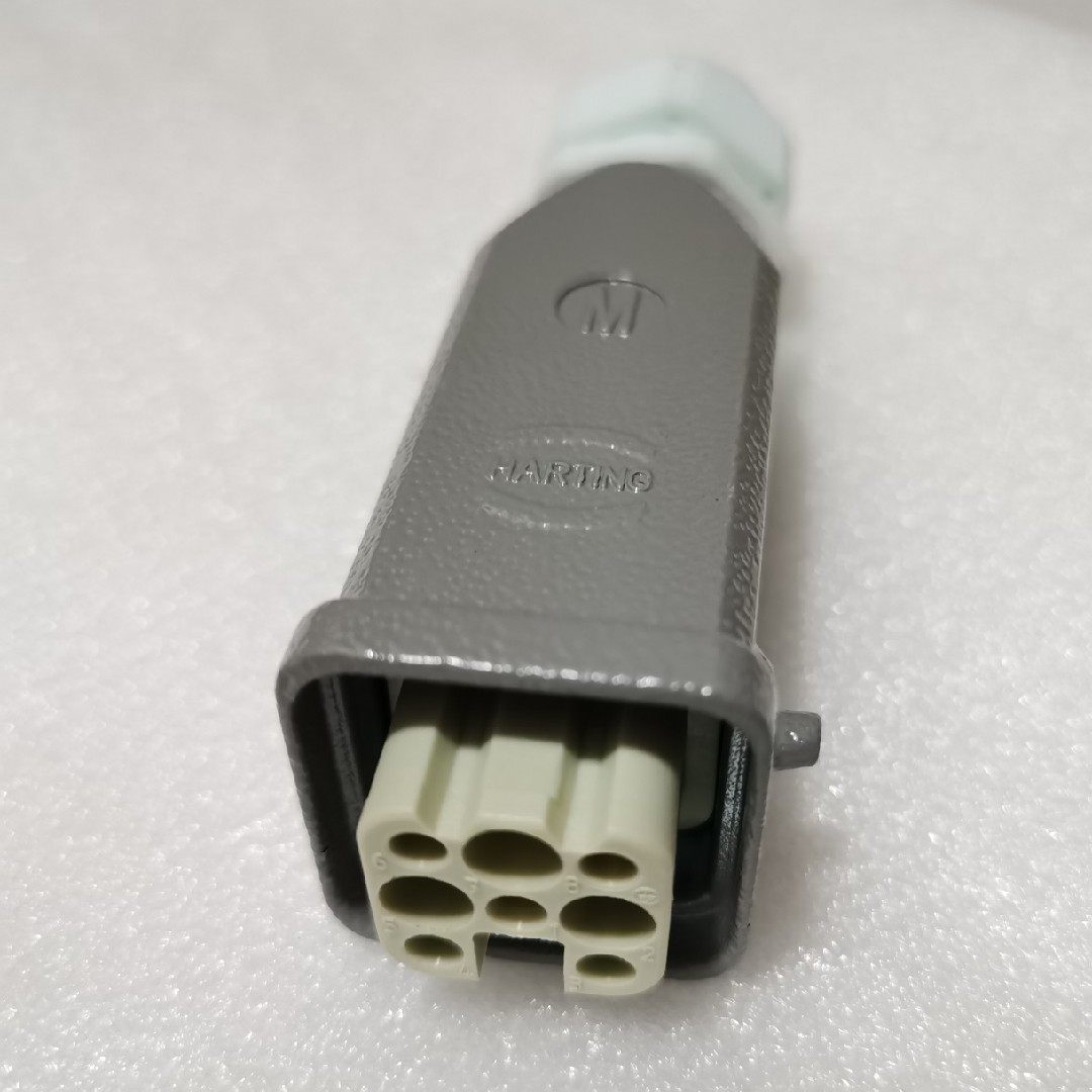 HARTING Plug Connector HAN-8U-F Eight Pin 09360083101 Straight Overhead Cable Complete Set Original