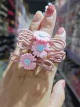Korean Version Hair Ring Tubal Ligation Hair Oak Hair Stirrup Color Small Daisy Head Flower Double Strand Solid Hair Rope Woman Quality Head Decoration 60 Article
