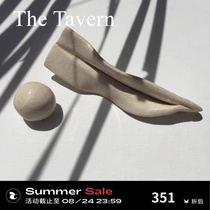TheTavern British niche Design G BINSKY RELVA Cream milky white ceramic handmade earrings