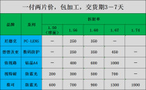 New brands of high school and low-grade lenses eye protection film anti-blue light lenses large collection of two pieces of hot-selling price