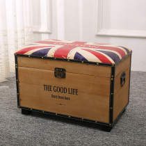 Storage stool Storage stool can sit wooden box Sofa stool Multi-functional fashion creative powder room door shoe stool