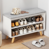 Changing Shoes Stool Home Doorway Soft Bag Cushions Shoes Cabinet Sitting Stool Integrated Wearing stool to door stool Sitting Style Changing Shoes stools