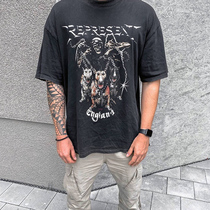 Represent do old Rep wash wash helldog print loose Vtg High Street Ins short sleeve wind T-shirt Tide brand