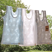 Special clearance ultra-thin Cool Hollow hollow breathable mesh childrens vest outside wear boys and girls baby Summer