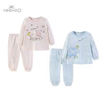 Yings new childrens spring and summer cotton underwear home suit pajamas set 183B0312 183B0316
