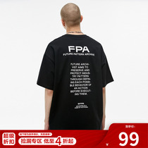 FPA (VENGETICE) Top Secret Archives Themed Printing Short Sleeve Guoxide Hip Hop Loose Street T Shirt Men