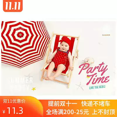 Newborn 100 days photography beach chair props Children's photography photo props Photo studio real scene