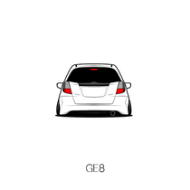 Suitable for Honda Fit GE8 low-lying car scratch model sticker car friend meeting personalized car sticker custom HF